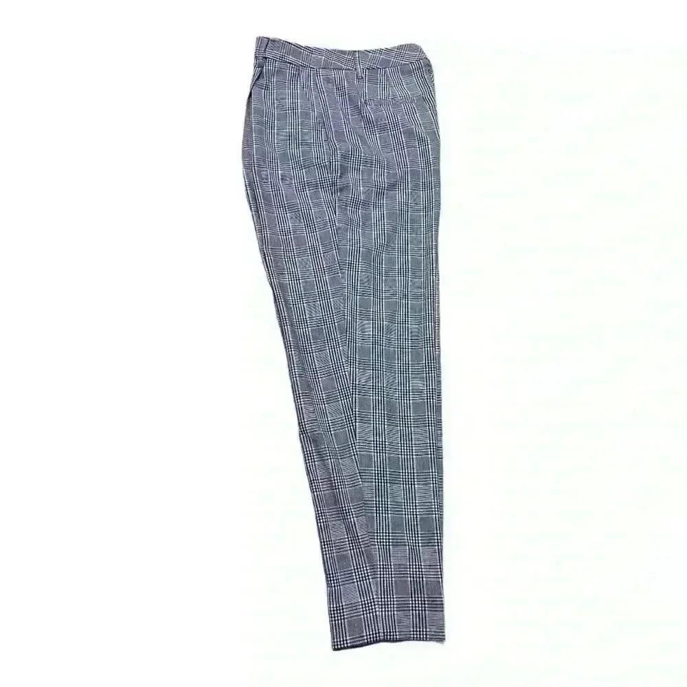 Banana Republic Women’s High Rise Tapered Plaid Pants - Picture 4 of 8